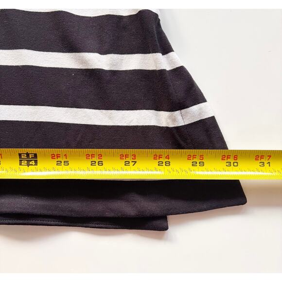 J.Jill Wearever Sz XL Black and White Striped V-Neck Tank Top Shell Relaxed Fit - Picture 10 of 11